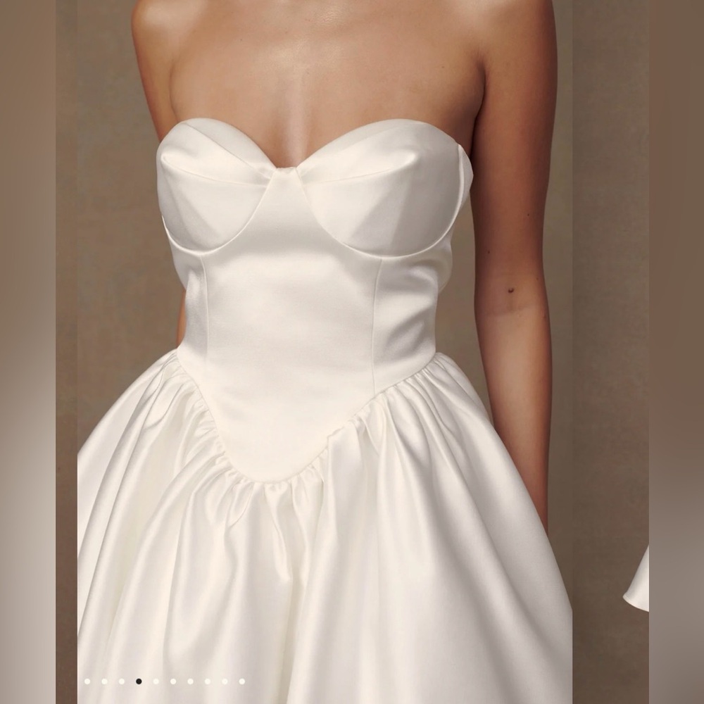 Meshki Hollie White Strapless Dress - Picture 2 of 5